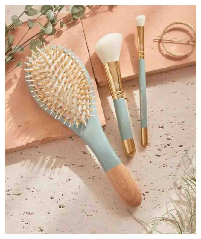 Coffret Les Essentiels avec Brosse en bois Démêlage Sanglier & Nylon