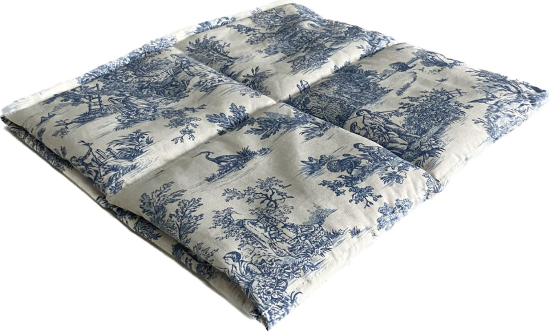 Coussin chauffant 8 compartiments graines de lin 50x30cm