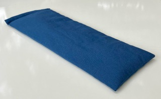 Bandeau bleu pour les yeux graines de lin 25x9cm