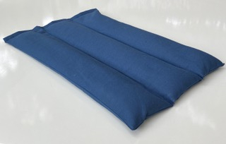 Cryolin bleu 3 compartiments garnis de graines de lin 30x20cm 