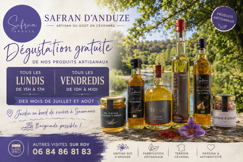 Dégustation gratuite de produits du terroir cévenol
