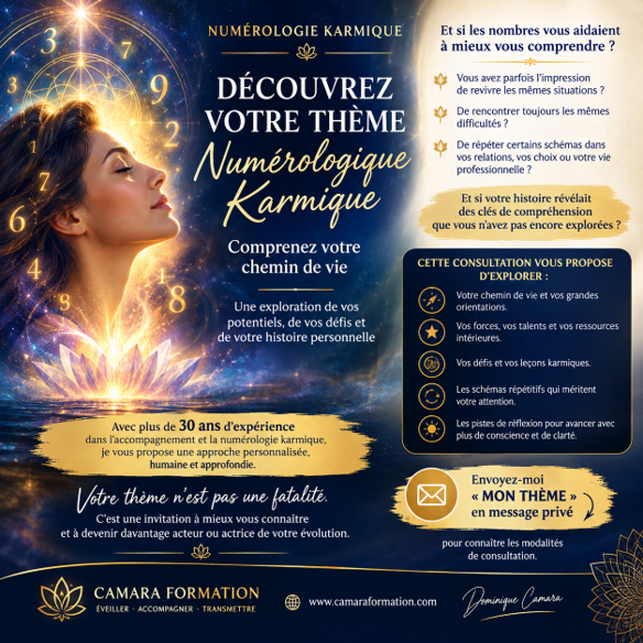 Découvrez votre thème de Numérologie psychologique et Karmique
